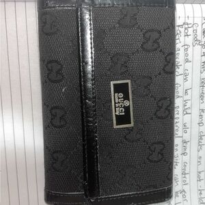 Designer Black Logo Wallet